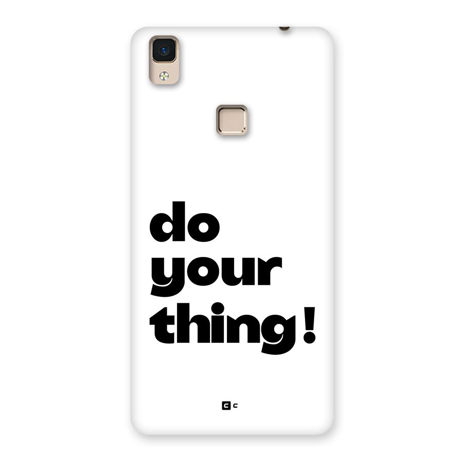 Do Your Thing Back Case for V3 Max
