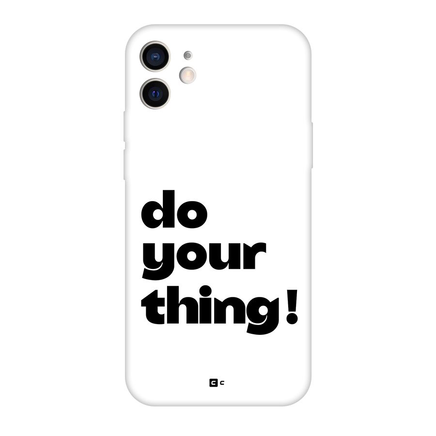 Do Your Thing Back Case for iPhone 12 Pro
