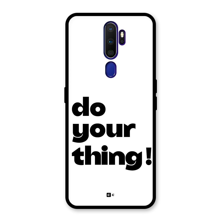 Do Your Thing Glass Back Case for Oppo A9 (2020)