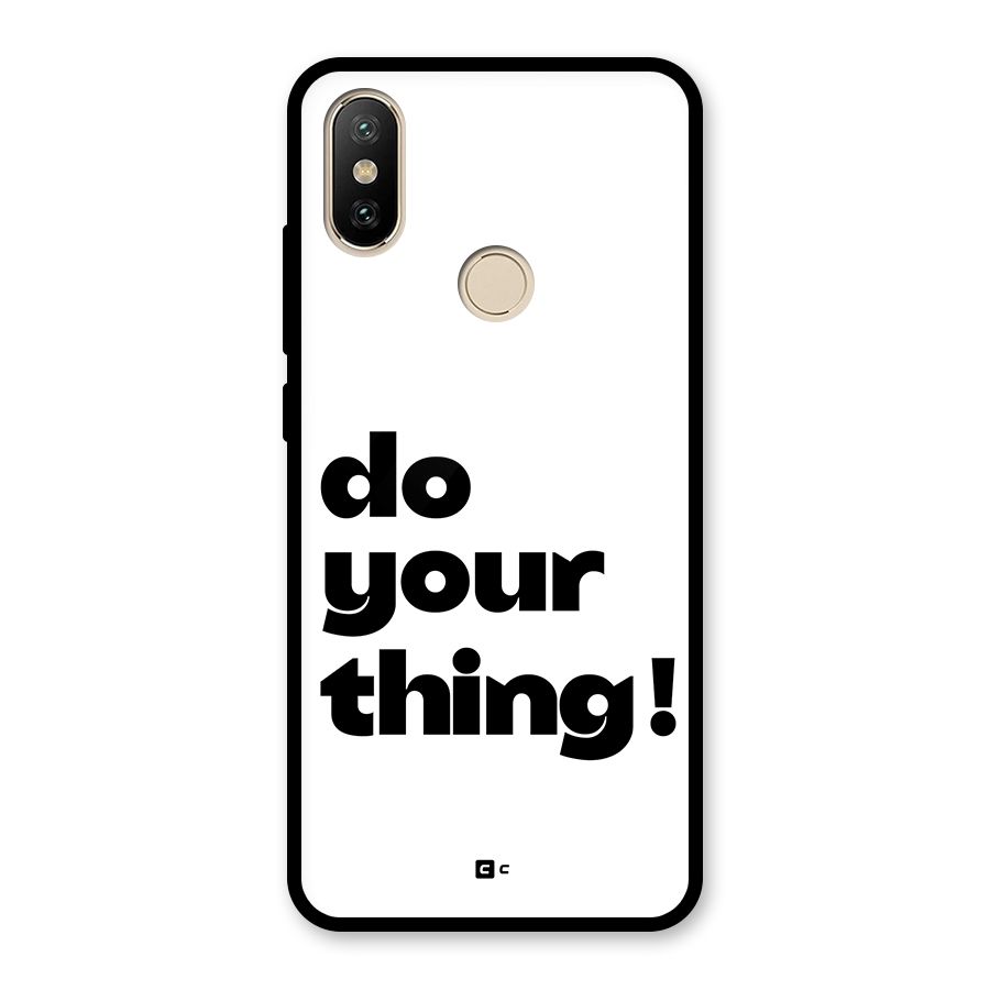 Do Your Thing Glass Back Case for Redmi A2