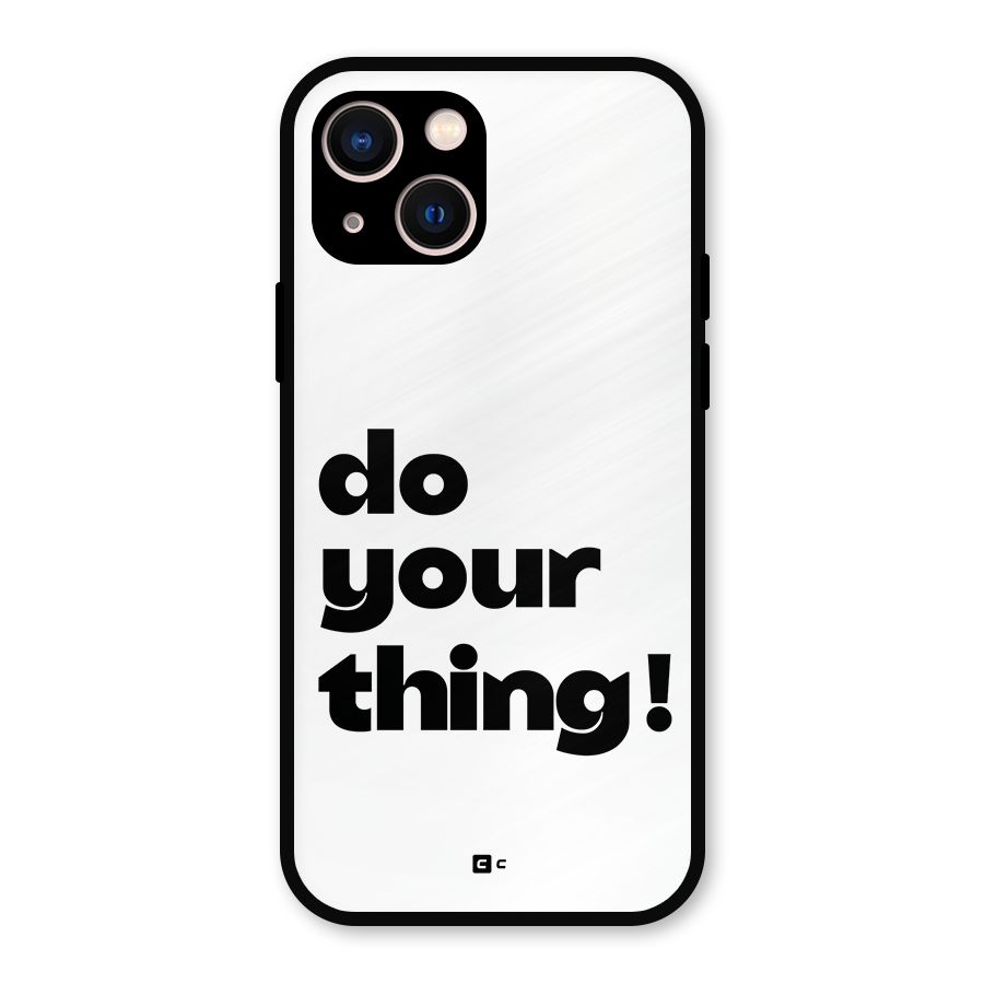 Do Your Thing Metal Back Case for iPhone 13