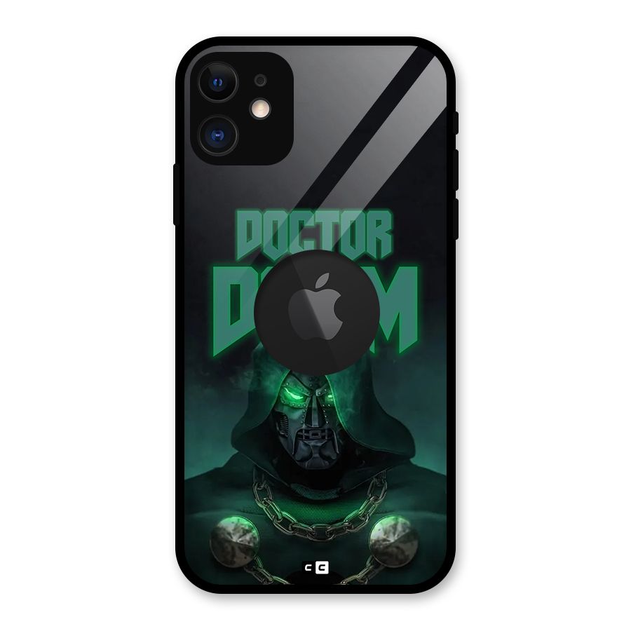Doctor Doom Glass Back Case for iPhone 11 Logo Cut