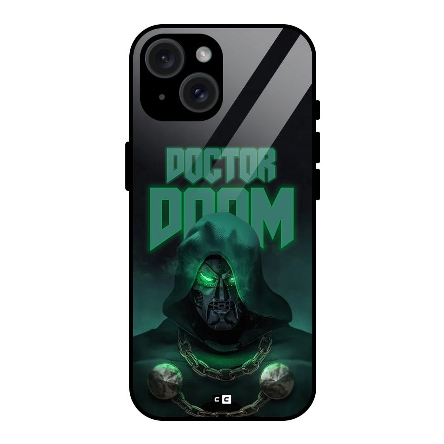 Doctor Doom Glass Back Case for iPhone 15