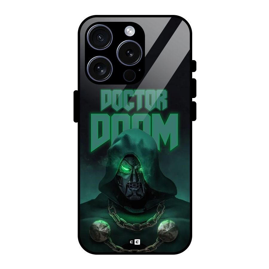 Doctor Doom Glass Back Case for iPhone 15 Pro