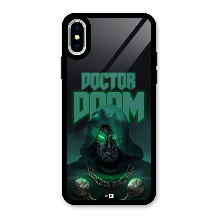 Doctor Doom Glass Back Case for iPhone XS