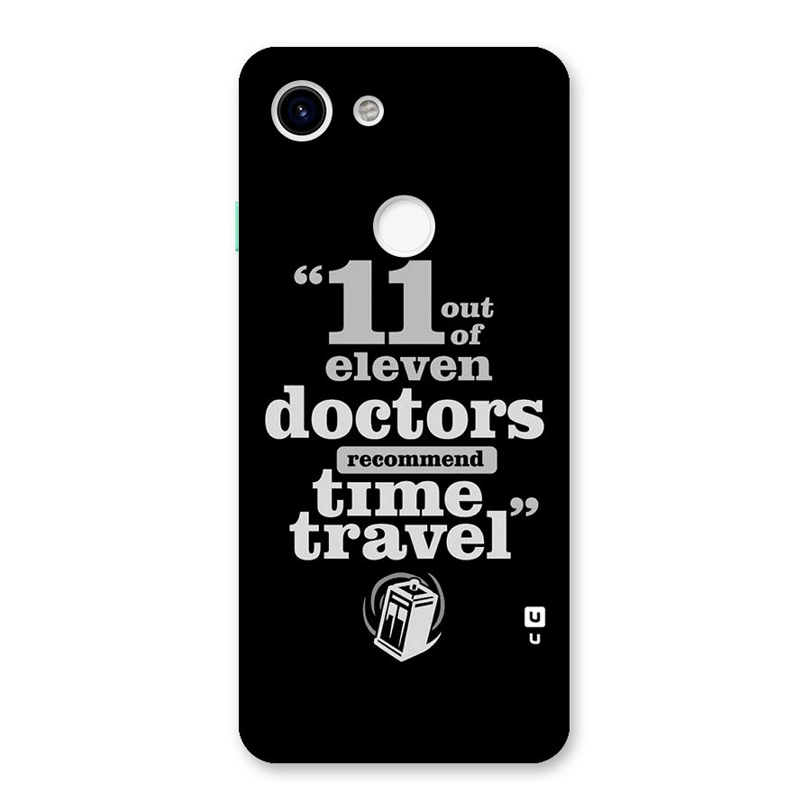 Doctors Recommend Time Travel Back Case for Google Pixel 3