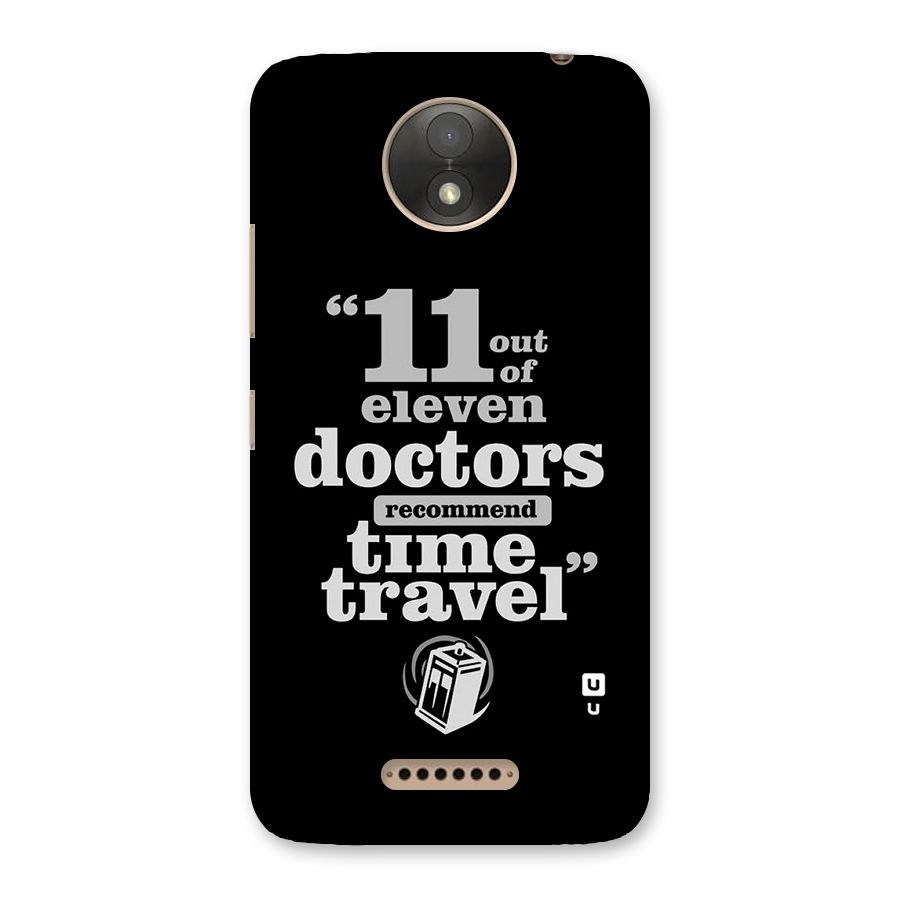 Doctors Recommend Time Travel Back Case for Moto C Plus