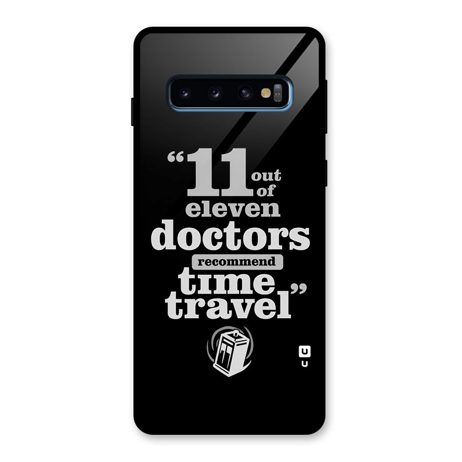 Doctors Recommend Time Travel Glass Back Case for Galaxy S10
