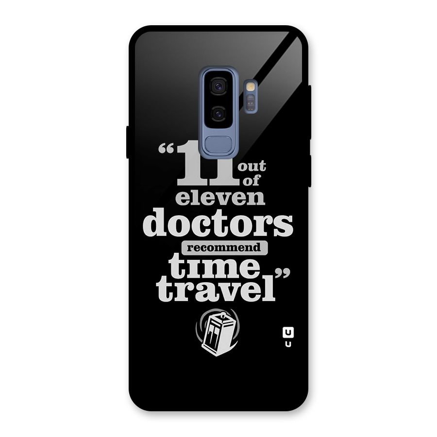Doctors Recommend Time Travel Glass Back Case for Galaxy S9 Plus