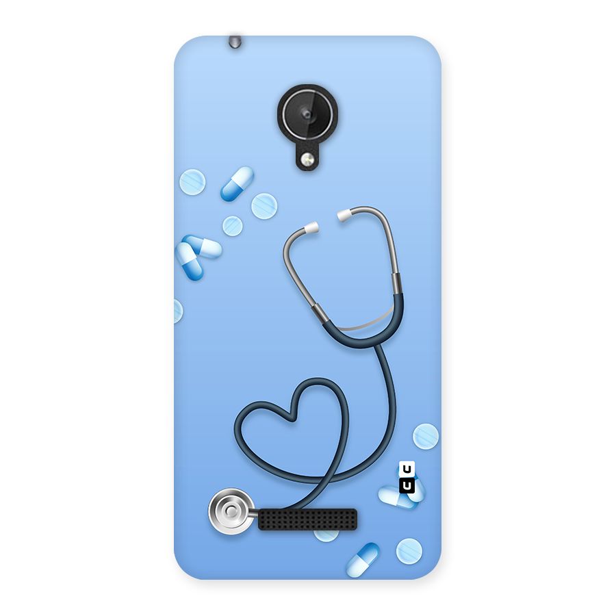 Doctors Stethoscope Back Case for Micromax Canvas Spark Q380