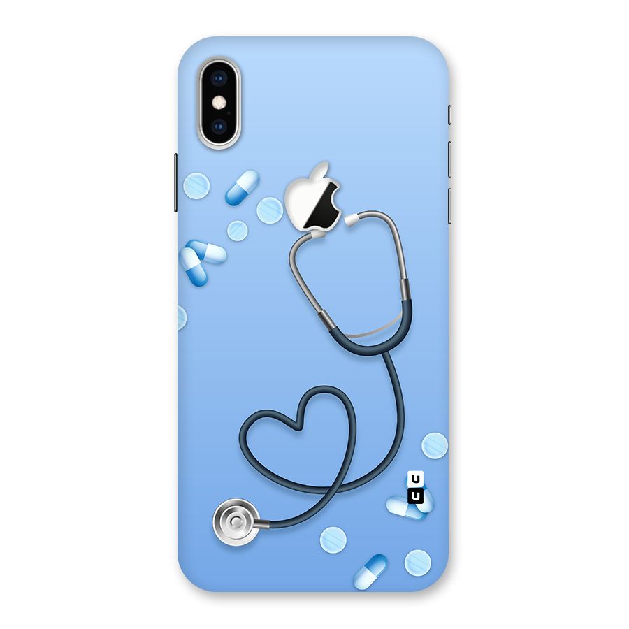 Doctors Stethoscope Back Case for iPhone XS Max Apple Cut