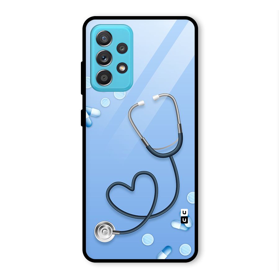 Doctors Stethoscope Glass Back Case for Galaxy A52