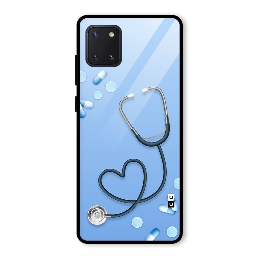 Doctors Stethoscope Glass Back Case for Galaxy Note 10 Lite