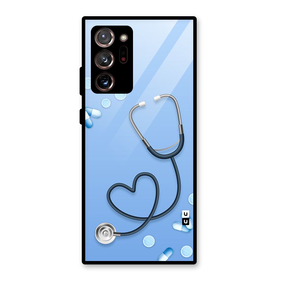 Doctors Stethoscope Glass Back Case for Galaxy Note 20 Ultra
