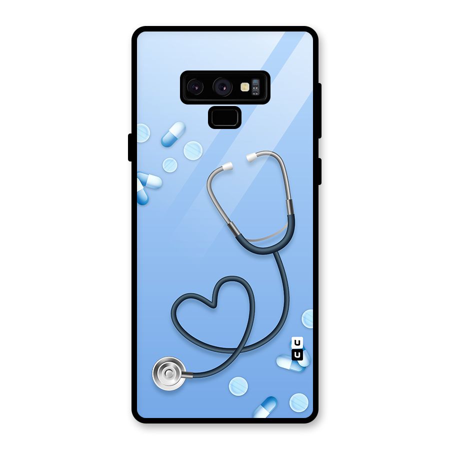 Doctors Stethoscope Glass Back Case for Galaxy Note 9