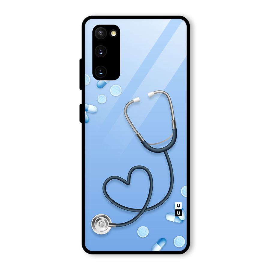 Doctors Stethoscope Glass Back Case for Galaxy S20 FE