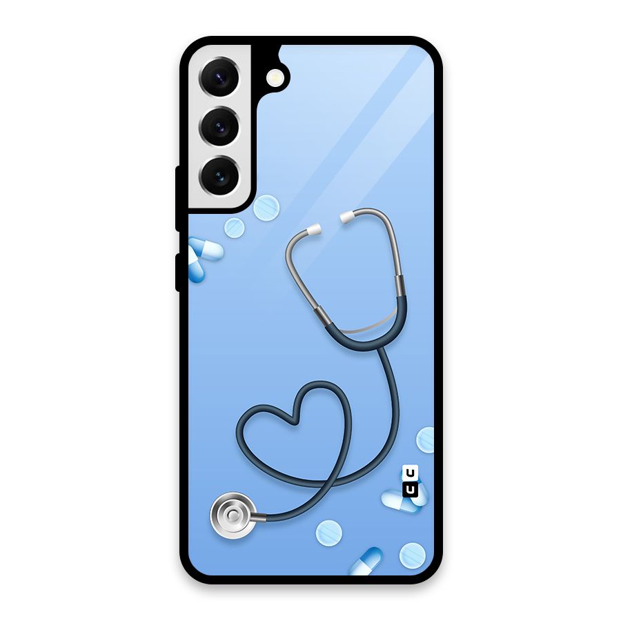 Doctors Stethoscope Glass Back Case for Galaxy S22 Plus 5G
