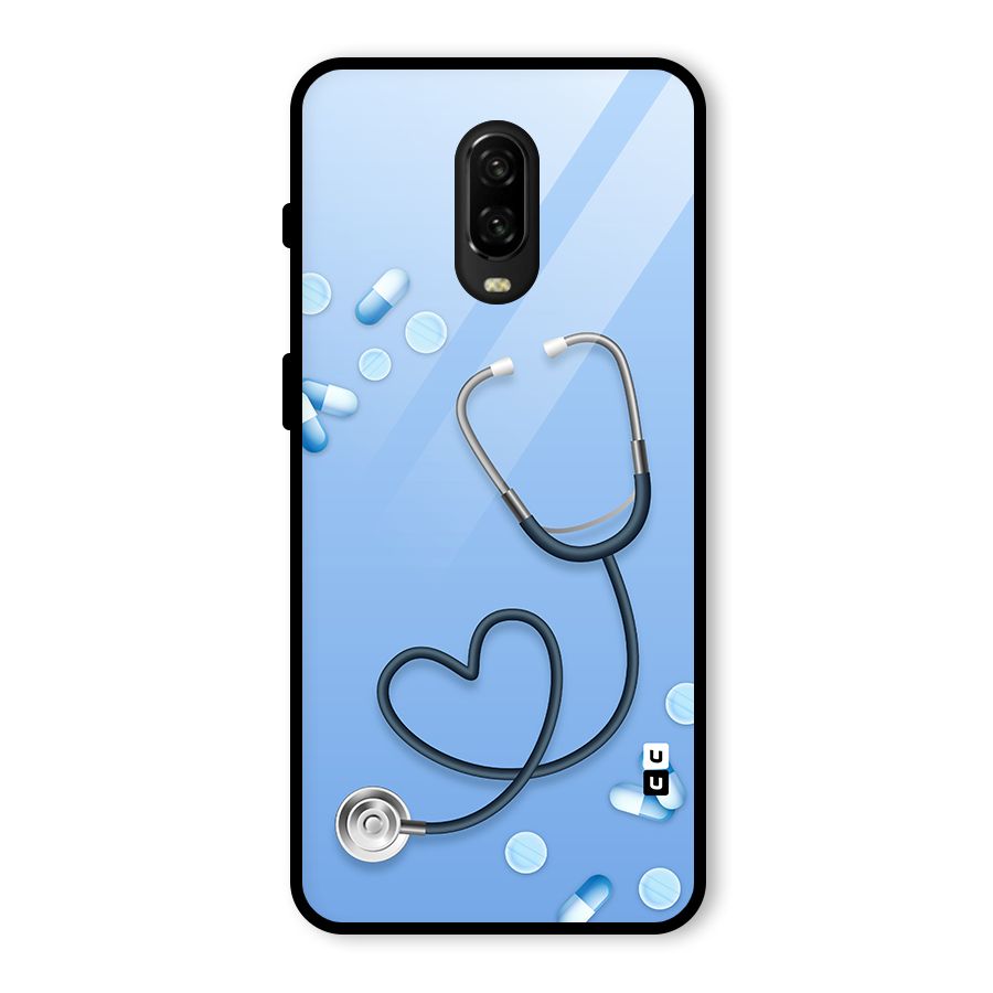Doctors Stethoscope Glass Back Case for OnePlus 6T