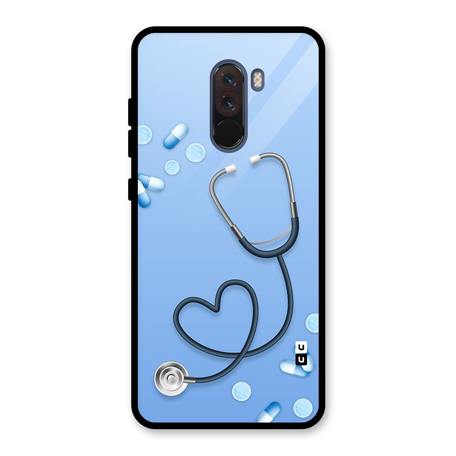 Doctors Stethoscope Glass Back Case for Poco F1