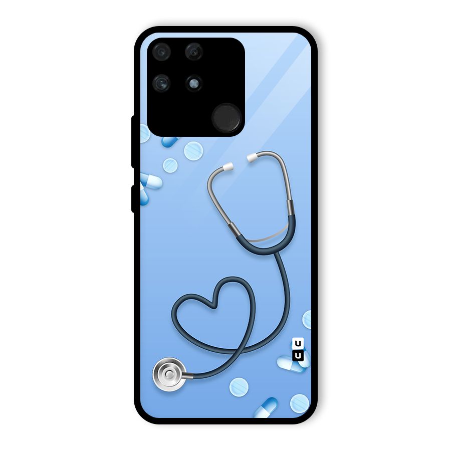 Doctors Stethoscope Glass Back Case for Realme Narzo 50A