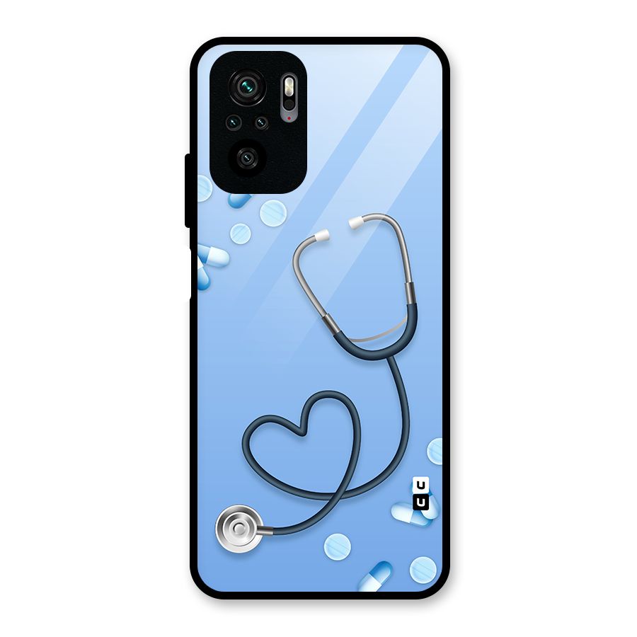 Doctors Stethoscope Glass Back Case for Redmi Note 10S
