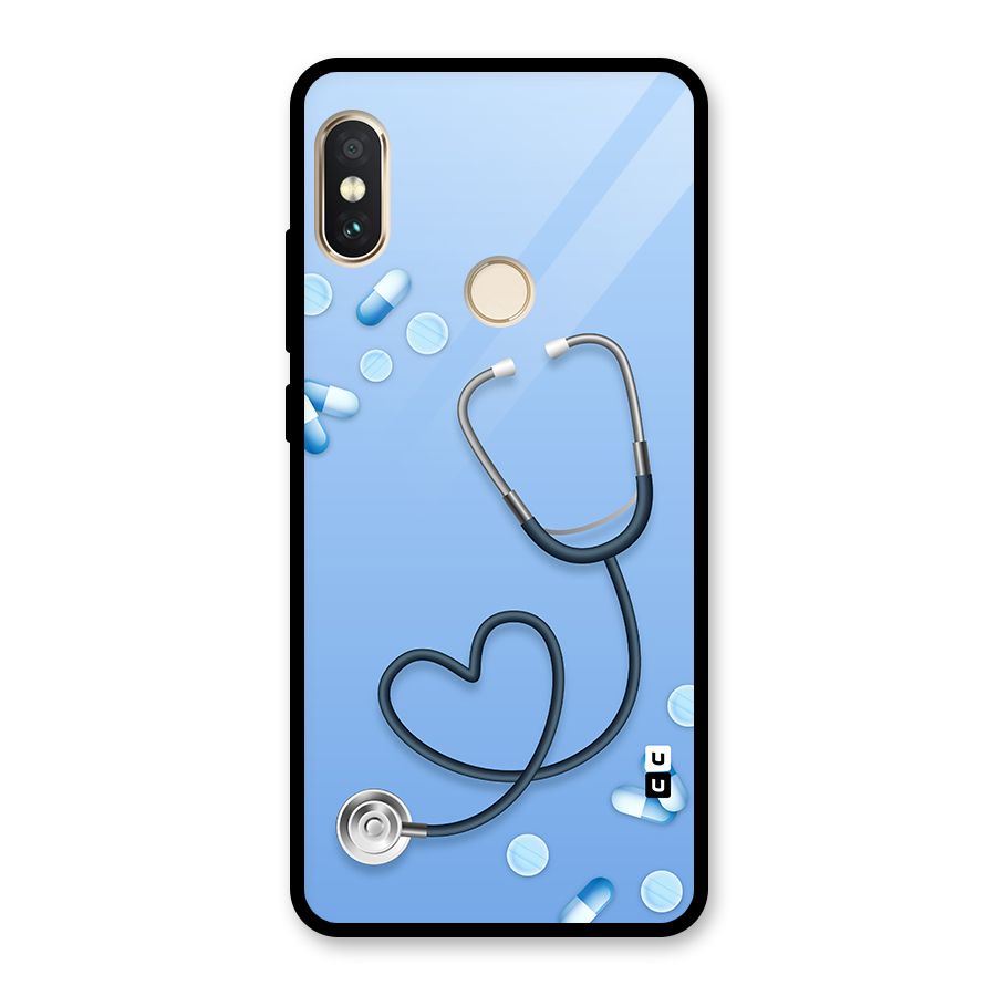 Doctors Stethoscope Glass Back Case for Redmi Note 5 Pro
