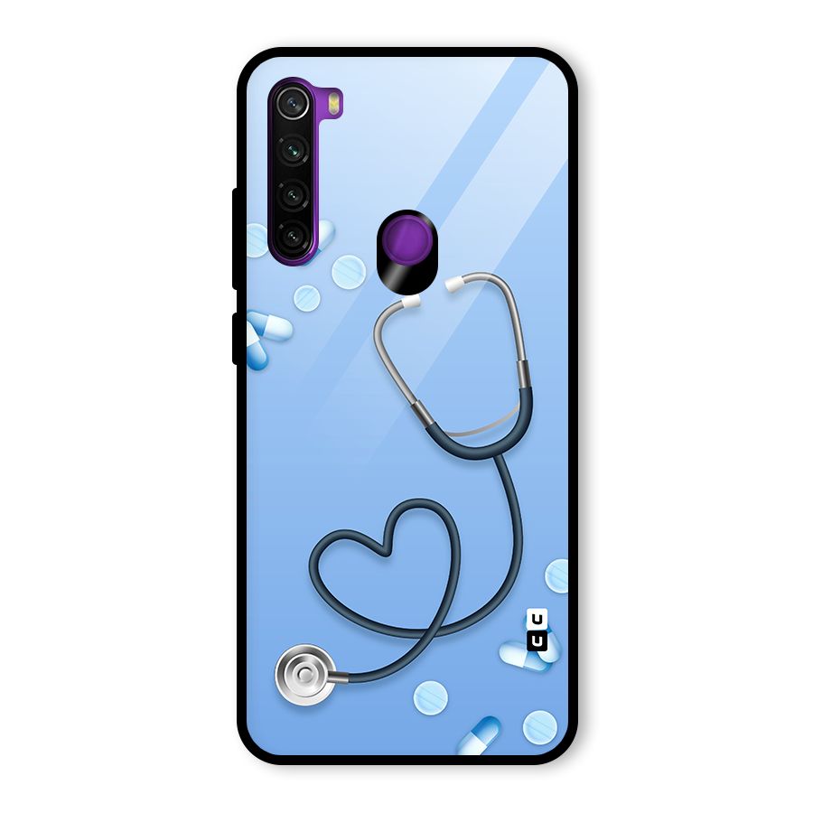 Doctors Stethoscope Glass Back Case for Redmi Note 8
