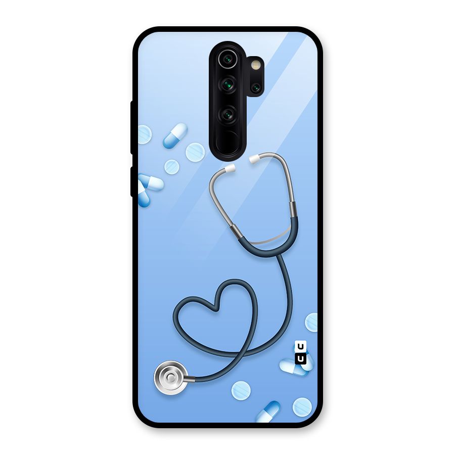 Doctors Stethoscope Glass Back Case for Redmi Note 8 Pro