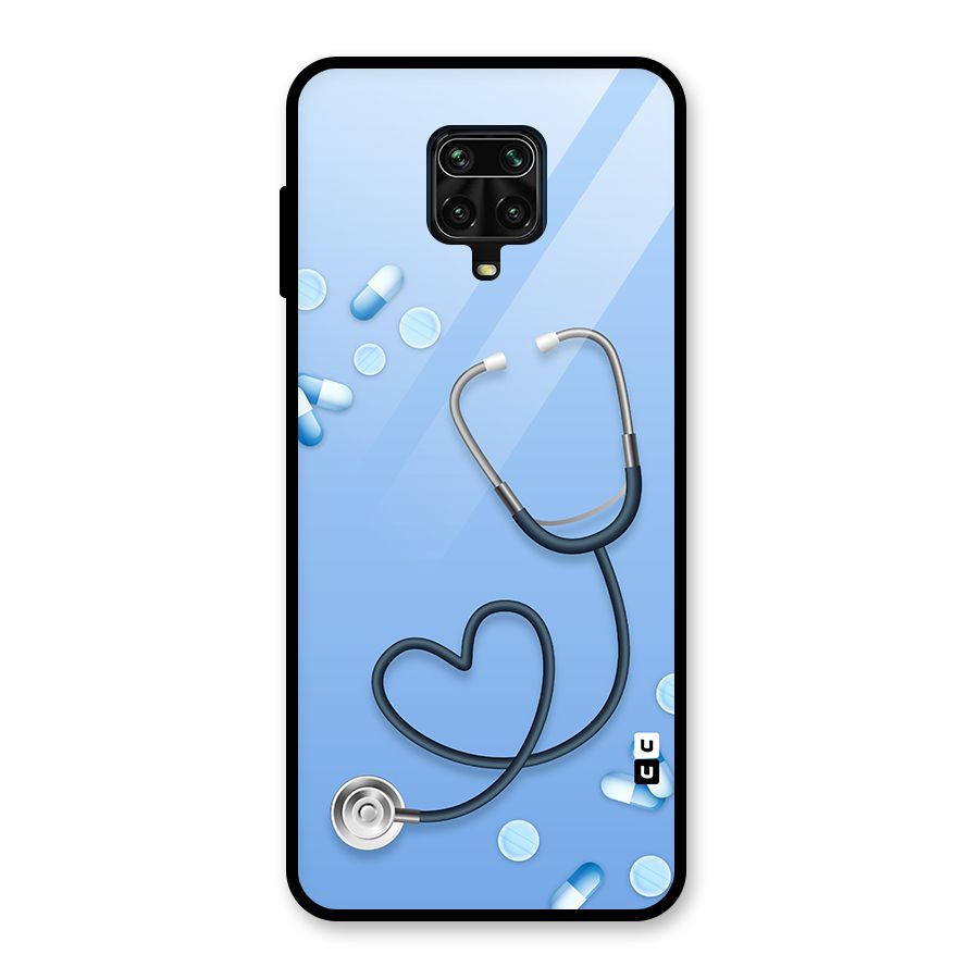 Doctors Stethoscope Glass Back Case for Redmi Note 9 Pro
