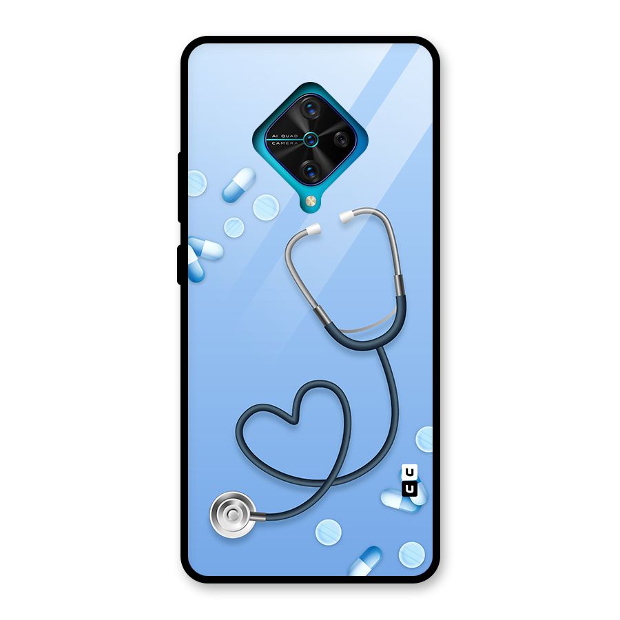 Doctors Stethoscope Glass Back Case for Vivo S1 Pro
