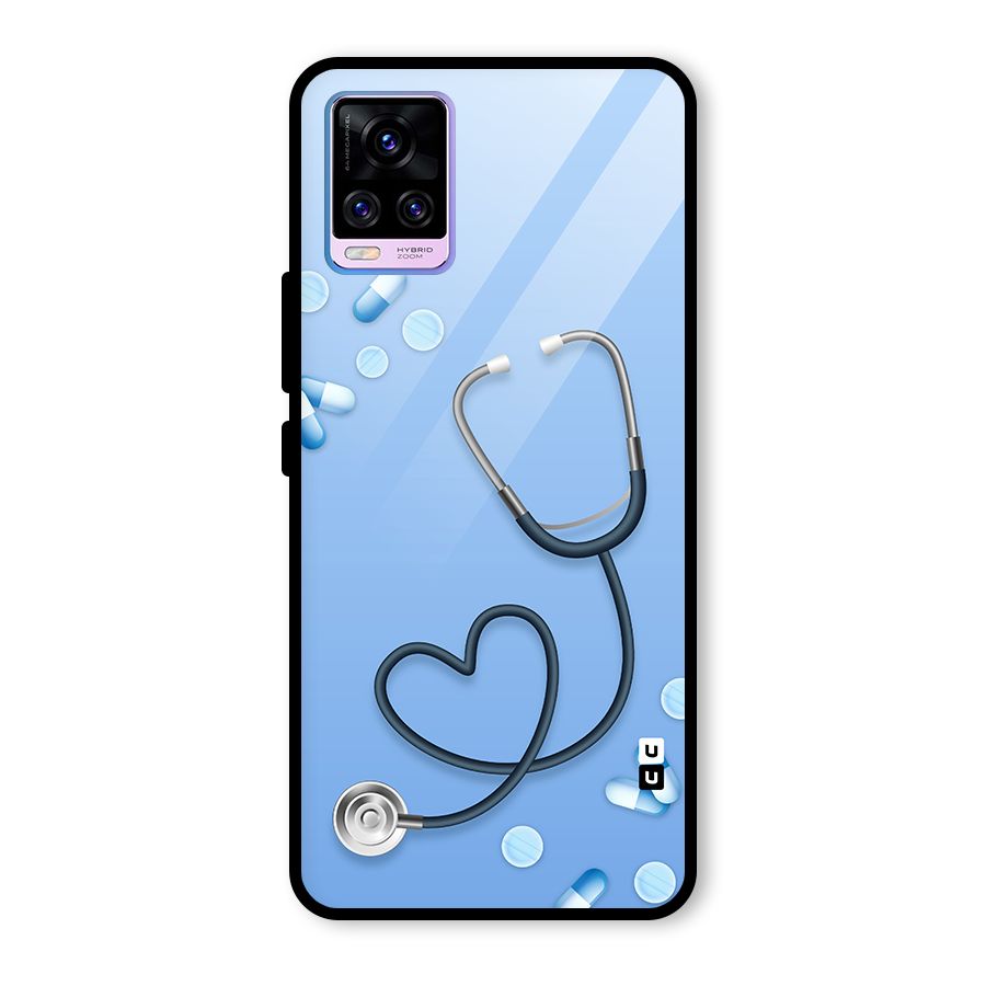 Doctors Stethoscope Glass Back Case for Vivo V20 Pro