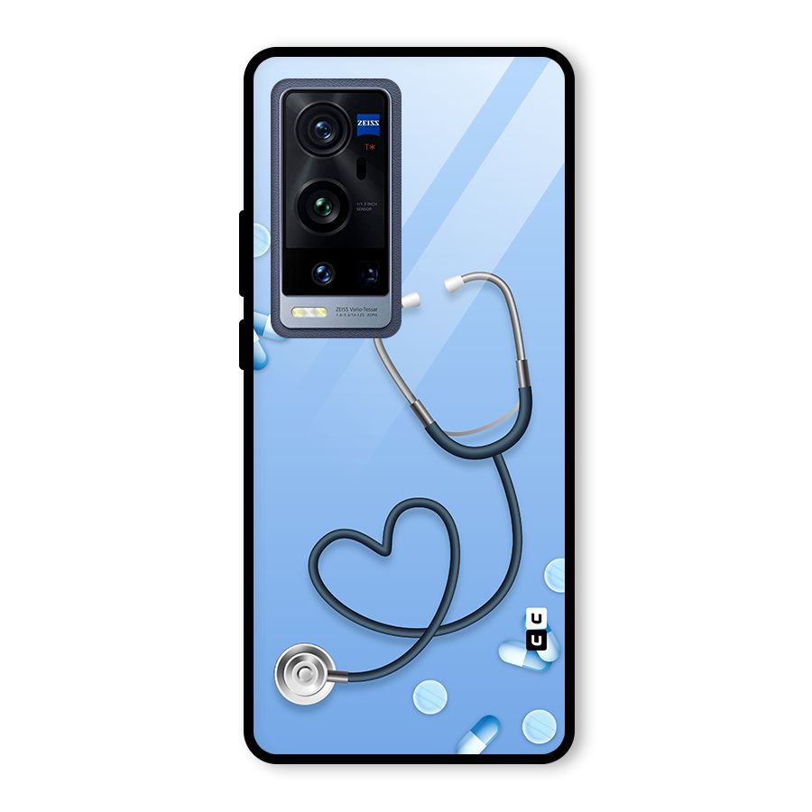 Doctors Stethoscope Glass Back Case for Vivo X60 Pro Plus