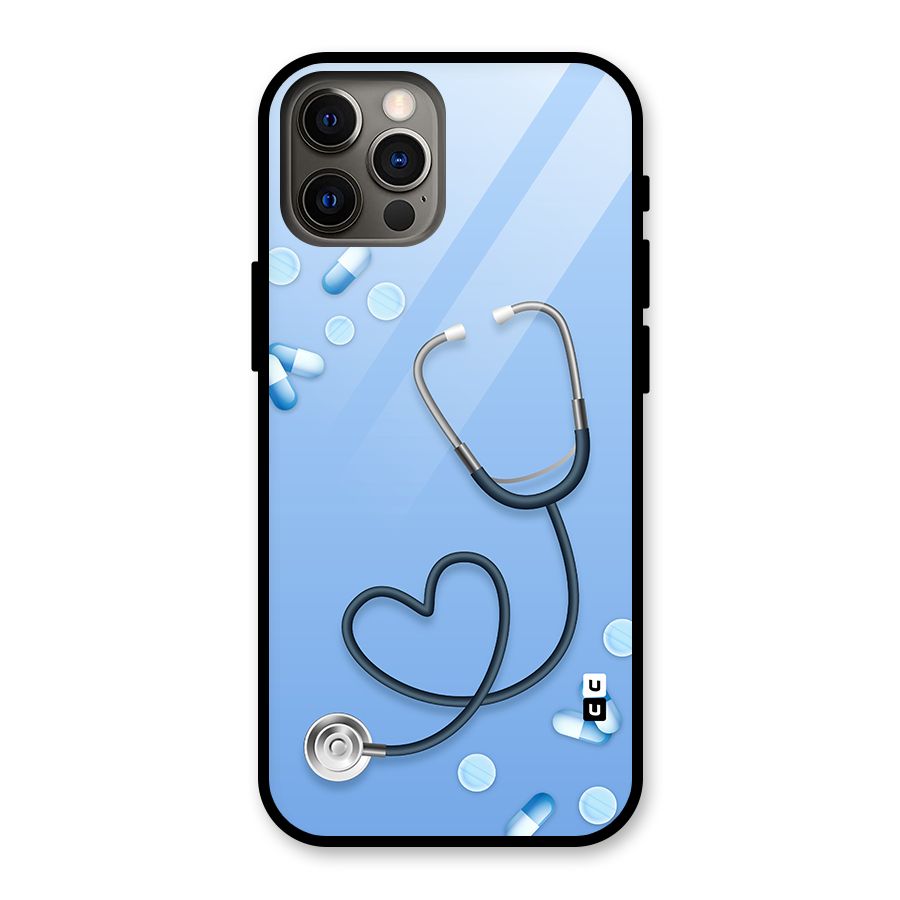 Doctors Stethoscope Glass Back Case for iPhone 12 Pro