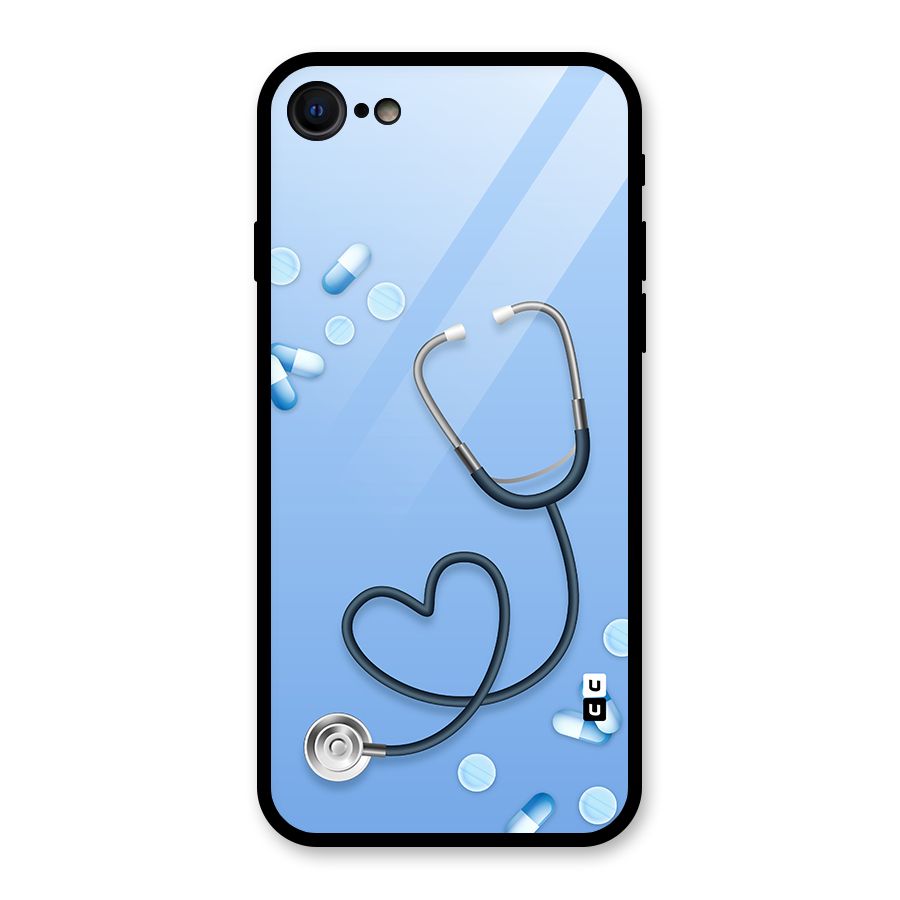 Doctors Stethoscope Glass Back Case for iPhone 7
