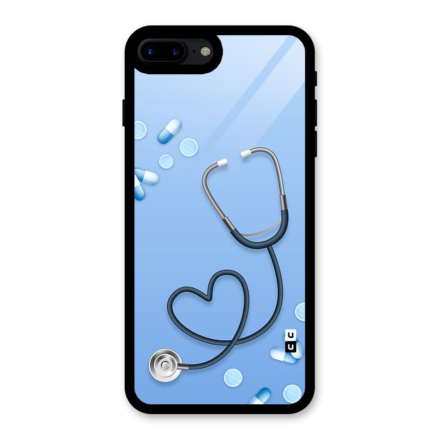 Doctors Stethoscope Glass Back Case for iPhone 7 Plus