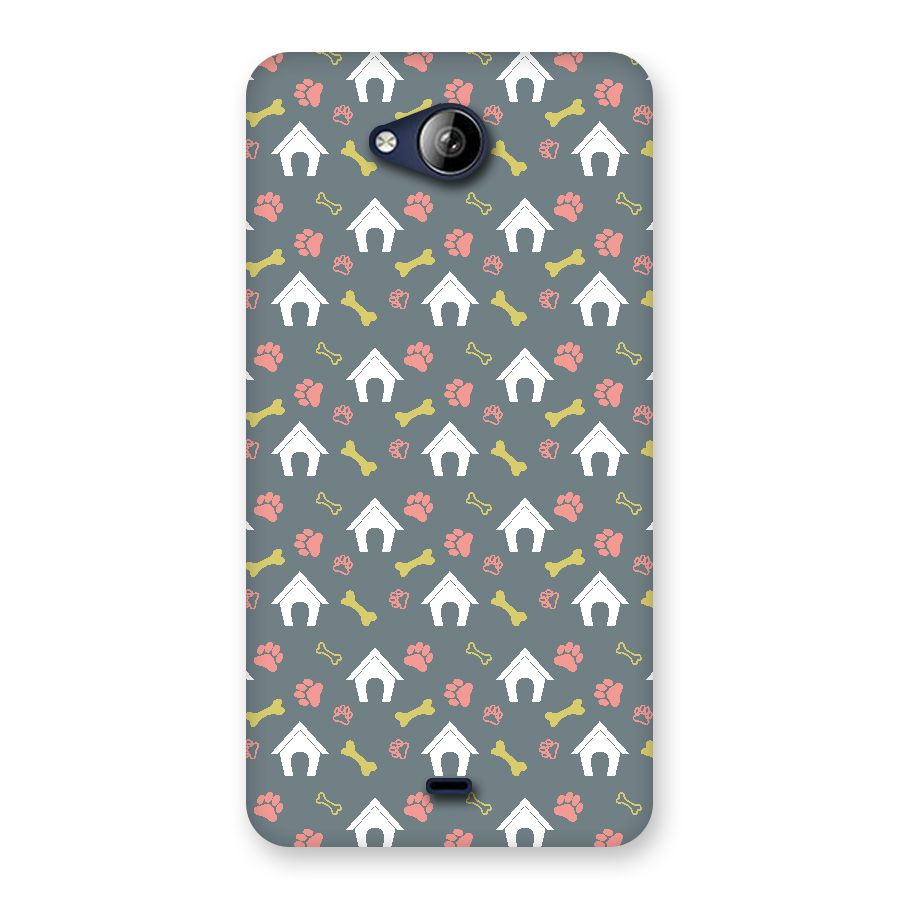 Dog Pattern Back Case for Canvas Play Q355