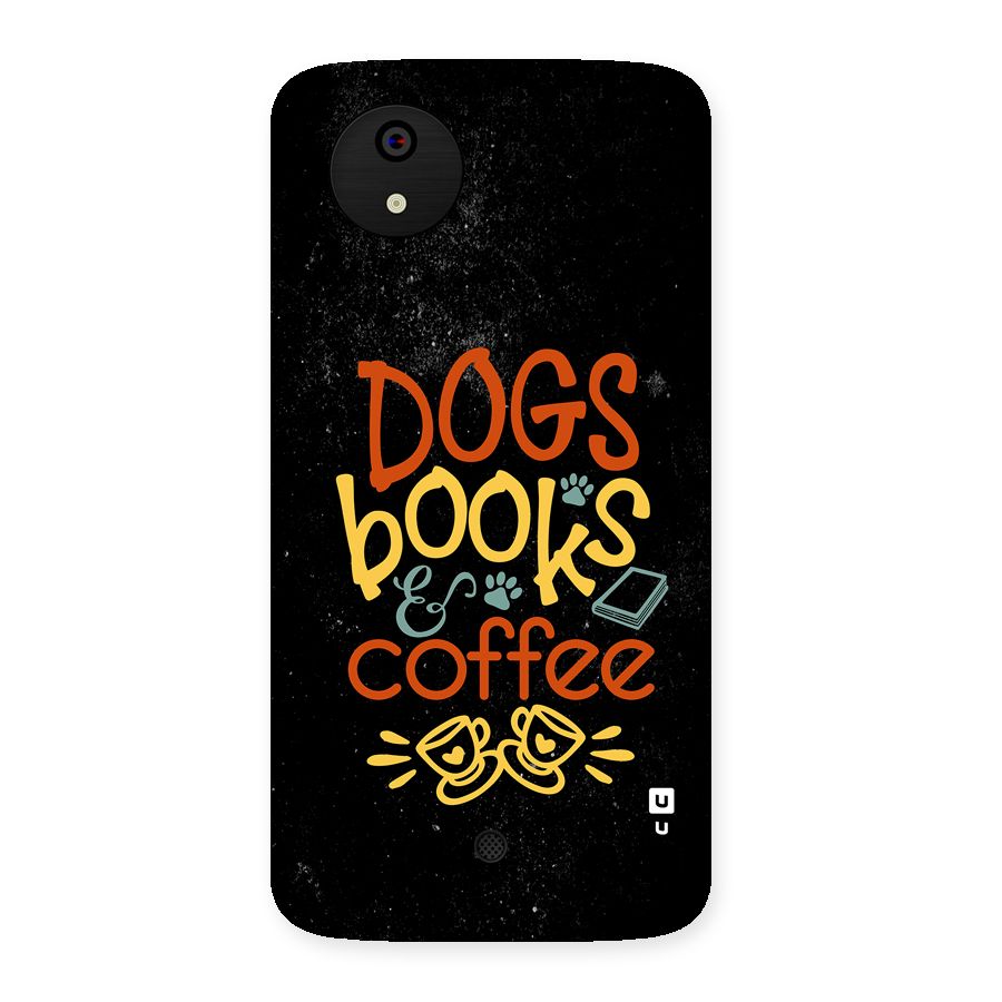 Dogs Books Coffee Back Case for Canvas A1  AQ4501