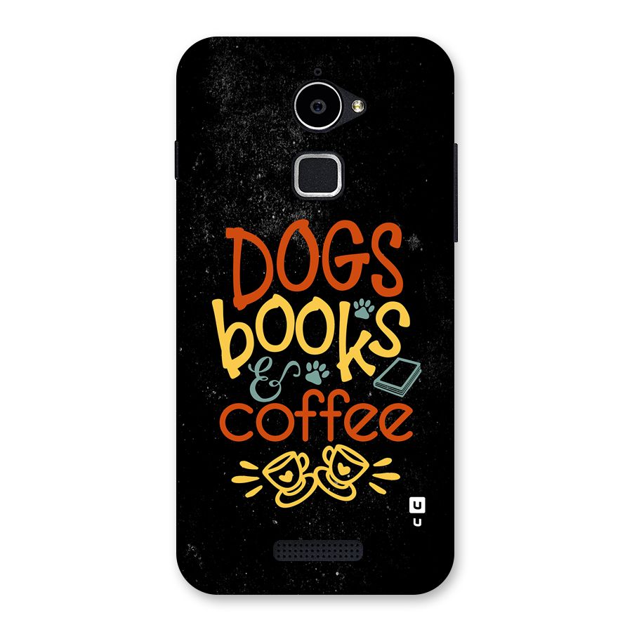 Dogs Books Coffee Back Case for Coolpad Note 3 Lite
