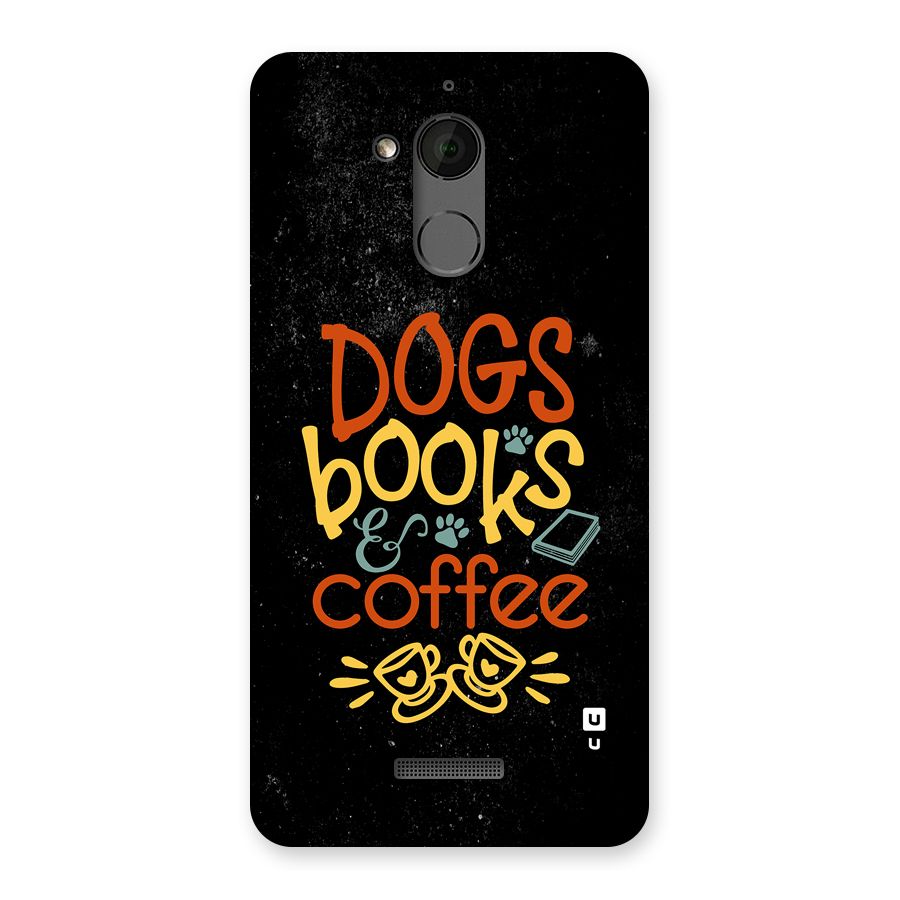 Dogs Books Coffee Back Case for Coolpad Note 5