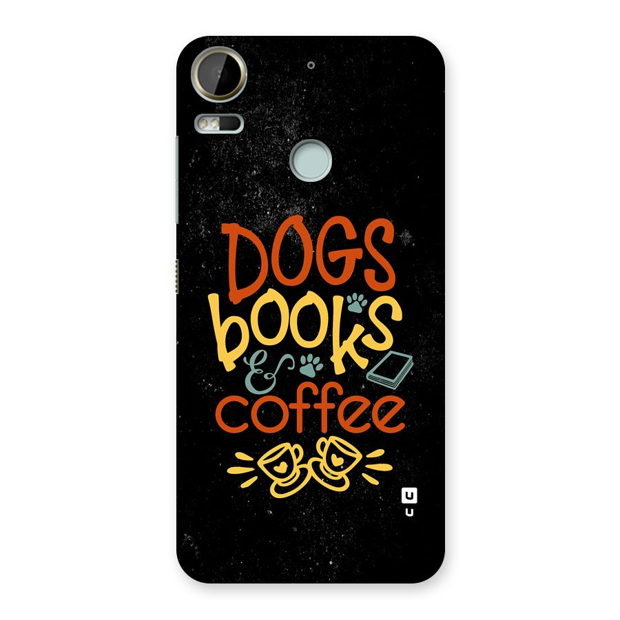 Dogs Books Coffee Back Case for Desire 10 Pro