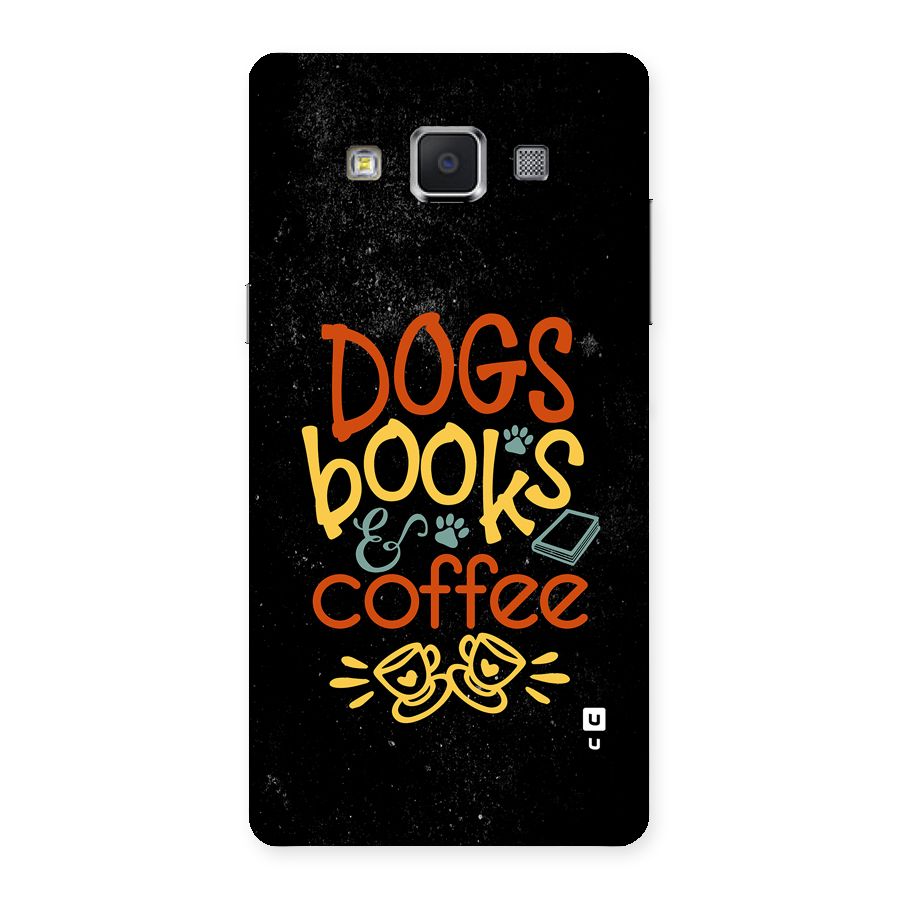 Dogs Books Coffee Back Case for Galaxy A5