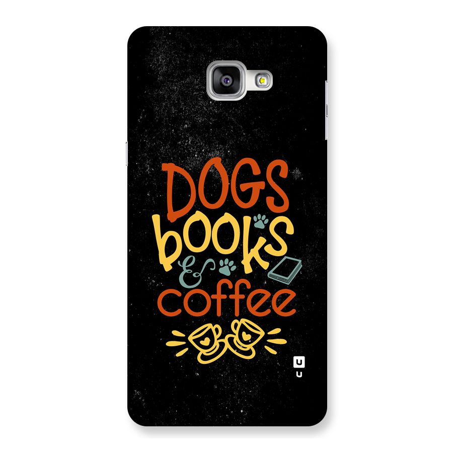 Dogs Books Coffee Back Case for Galaxy A9