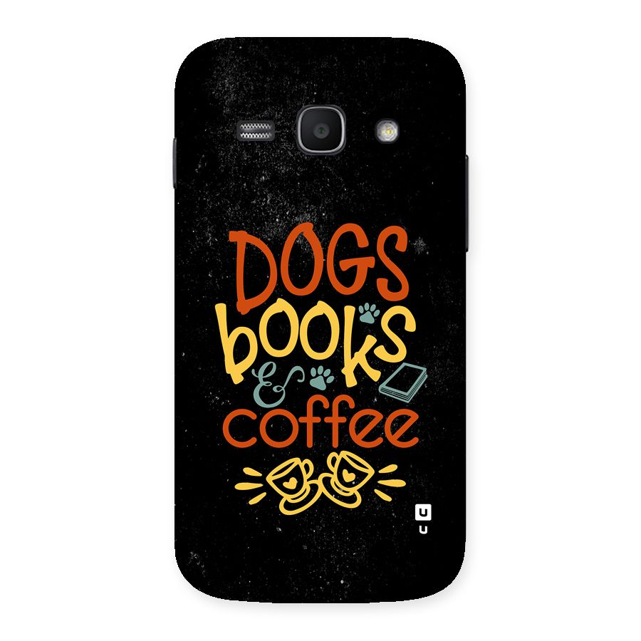 Dogs Books Coffee Back Case for Galaxy Ace3