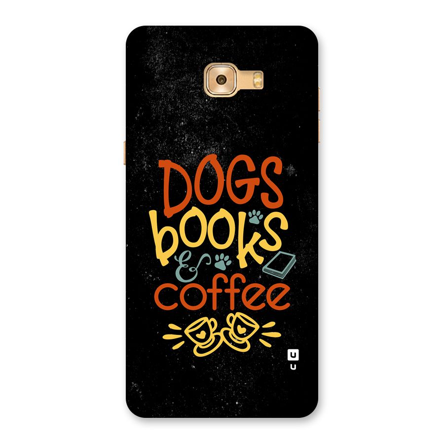 Dogs Books Coffee Back Case for Galaxy C9 Pro