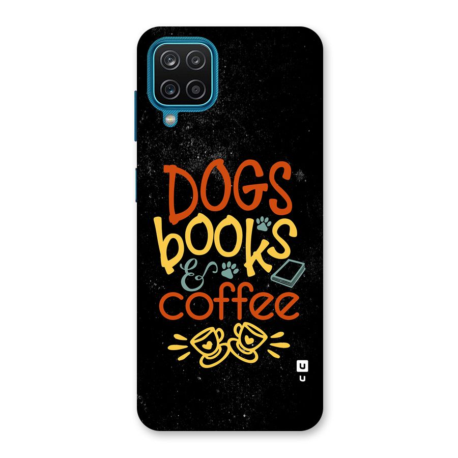 Dogs Books Coffee Back Case for Galaxy M12