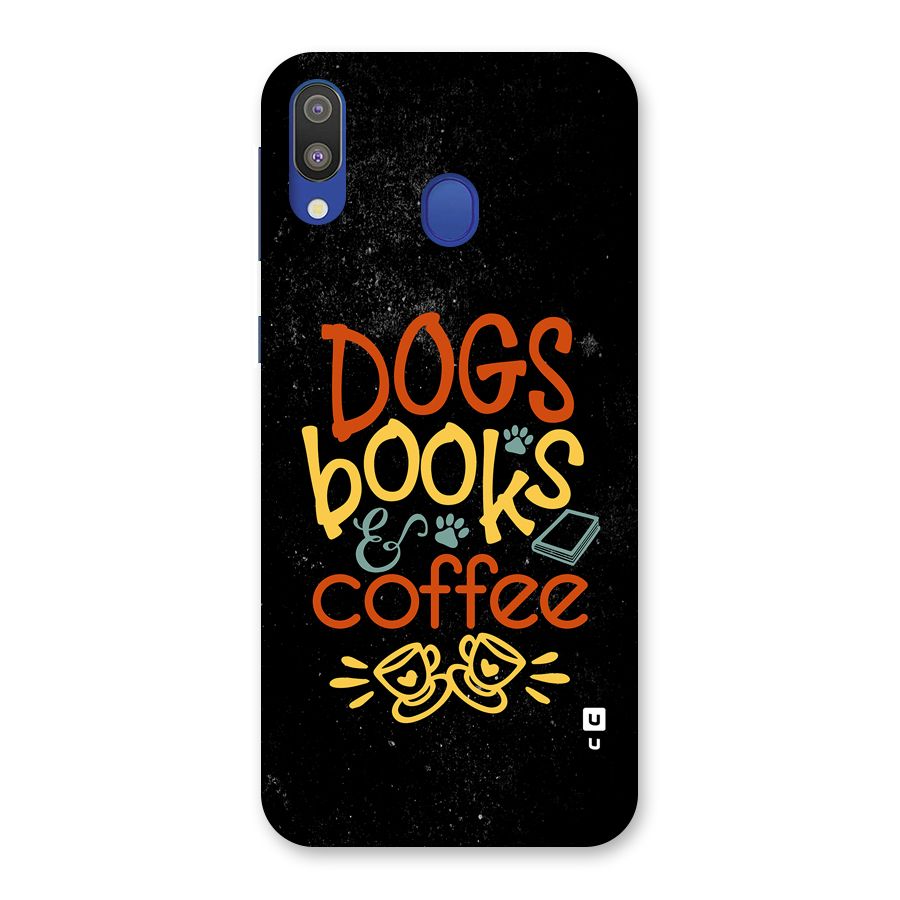 Dogs Books Coffee Back Case for Galaxy M20