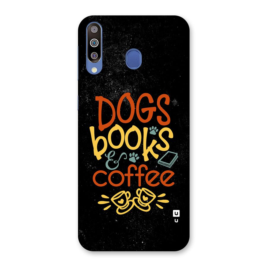 Dogs Books Coffee Back Case for Galaxy M30
