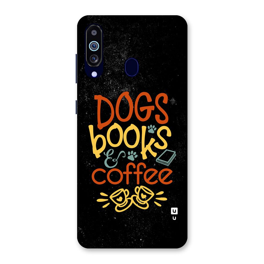 Dogs Books Coffee Back Case for Galaxy M40