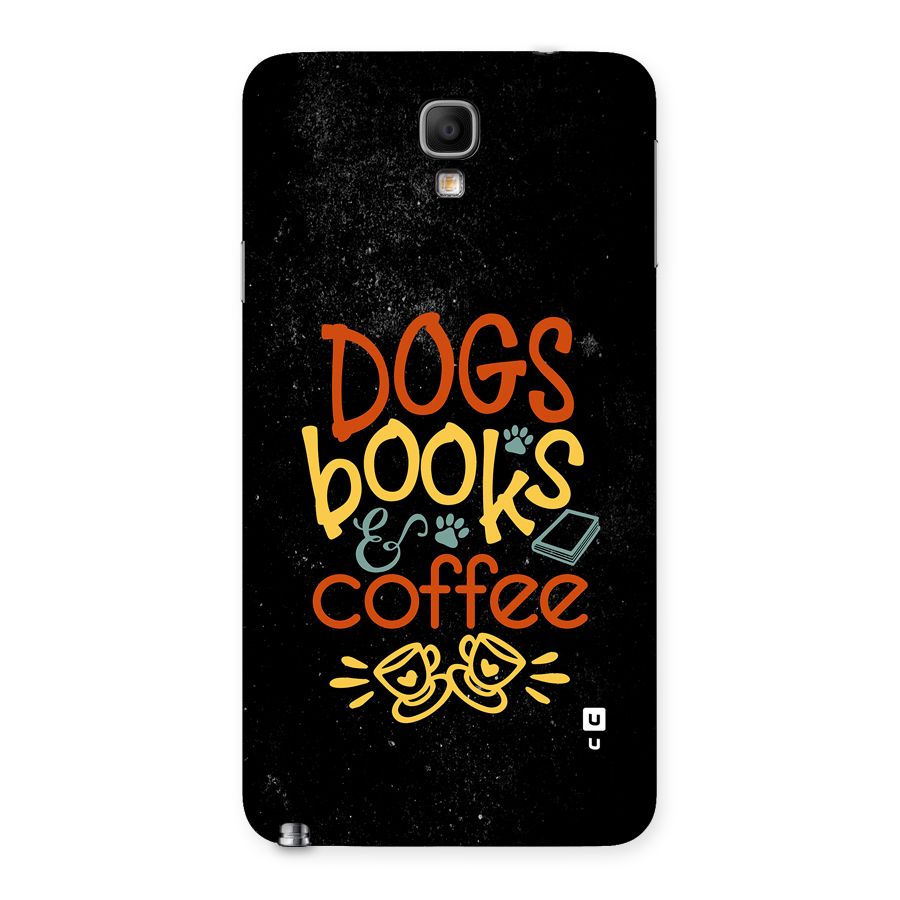 Dogs Books Coffee Back Case for Galaxy Note 3 Neo