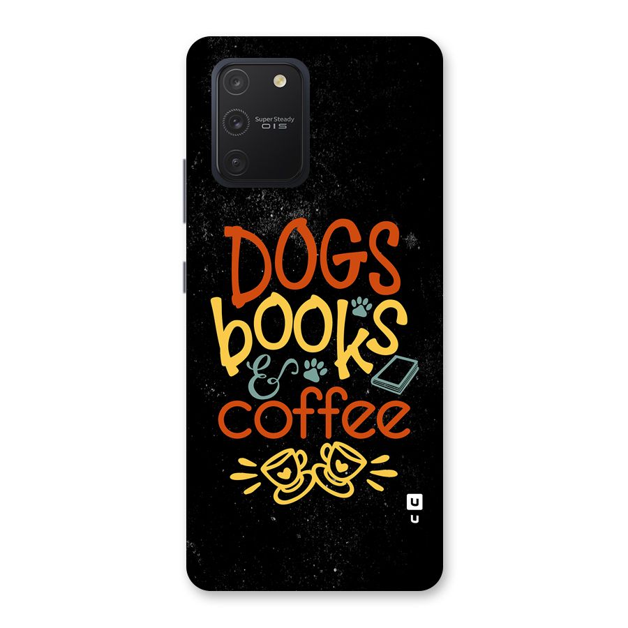 Dogs Books Coffee Back Case for Galaxy S10 Lite